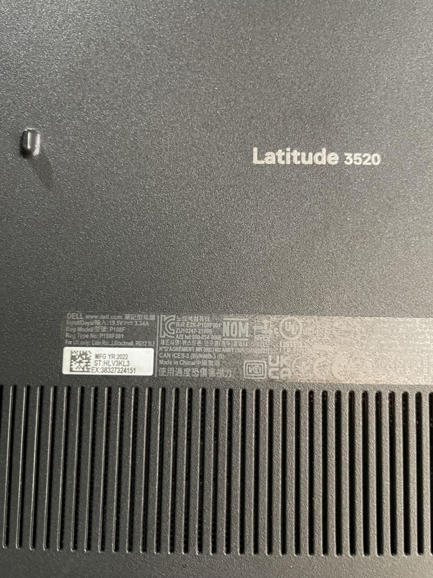 Dell Latitude 3520 Core i5 Laptop (Hard Drive Wiped) Please read the following important - Image 2 of 2