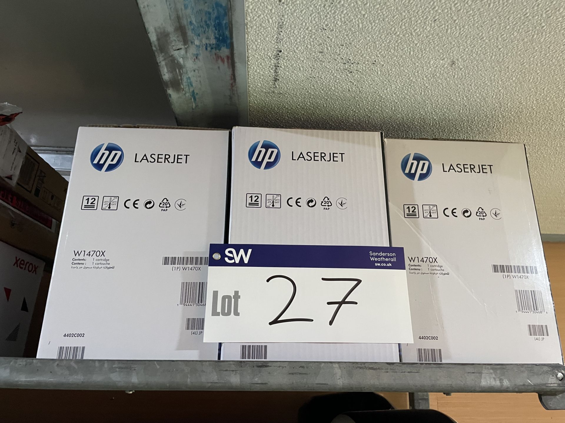 Three HP LaserJet W1470X Toner Cartridges Please read the following important notes:- ***Overseas