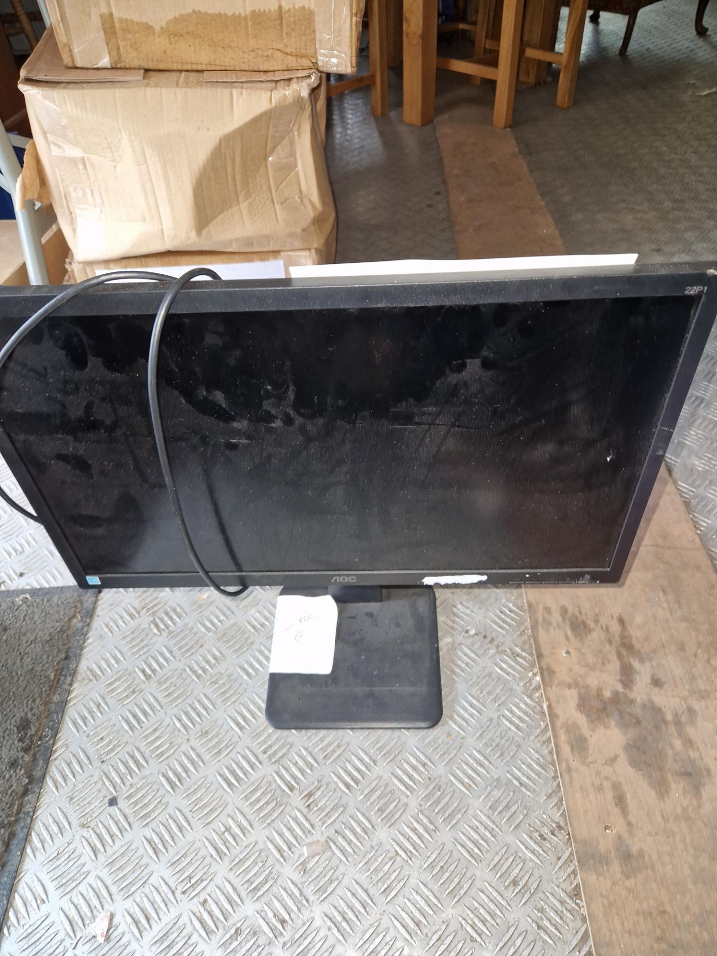Three AOC 22P1 Monitors Please read the following important notes:- ***Overseas buyers - All lots - Image 2 of 3