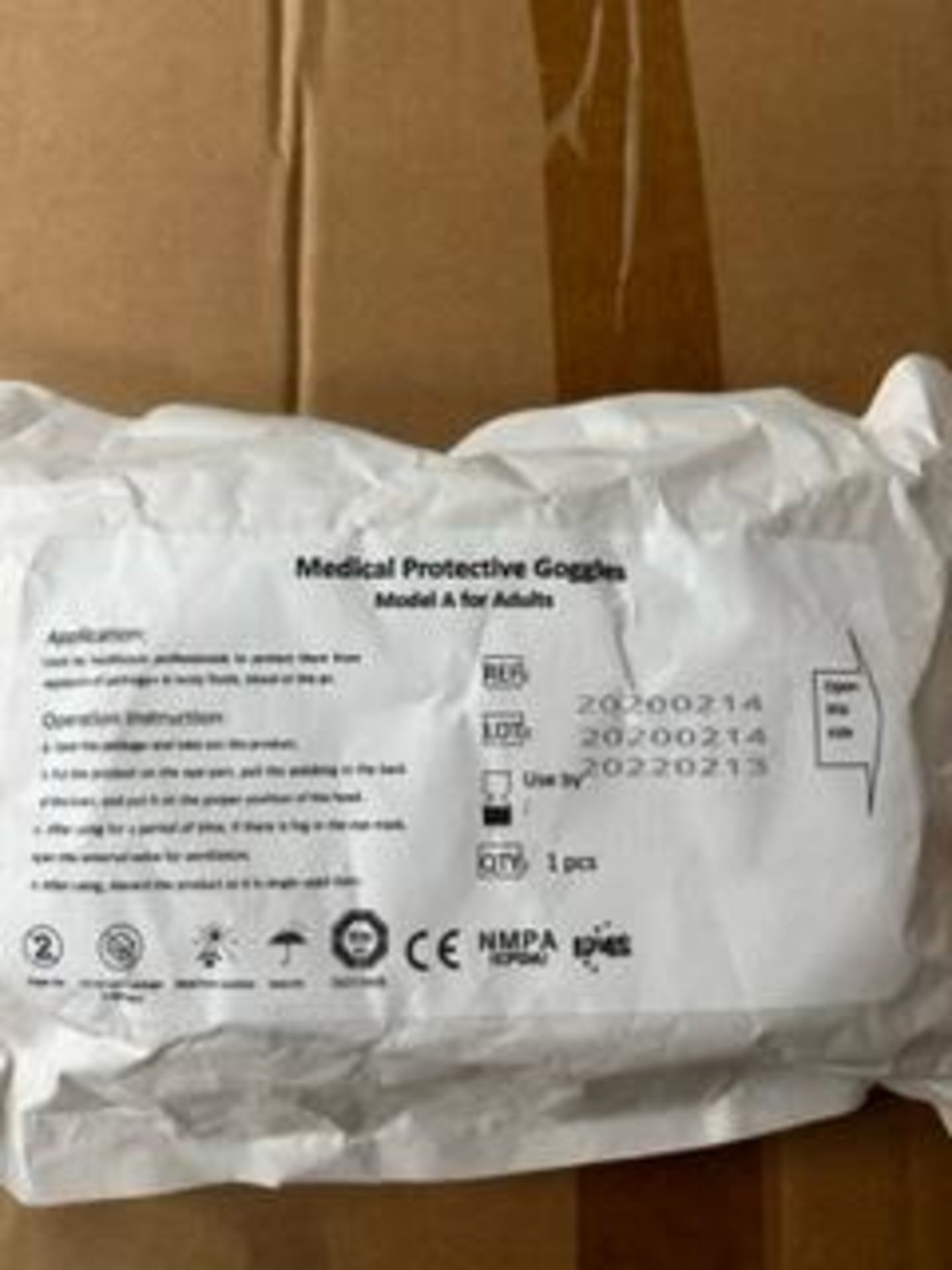 Pallet of 3600 x Medical Protective Goggles, Elastic Strap (vendors comments – new) Please read