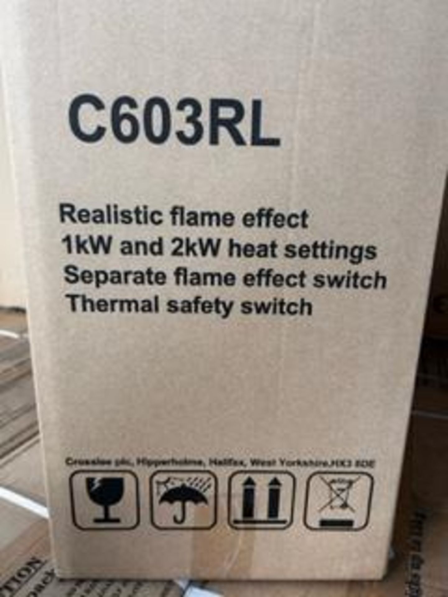 50 x Royal Electric Cosy Fire New Boxed (vendors comments – new) Please read the following important - Image 2 of 2