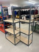 Garage Racking, four levels, ten bays, approx. 1820mm high x 900mm long x 400mm wide (vendors