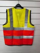 3238 x Hi Vis Vest Multiple Sizes and Mixed Colours Such As Orange and Yellow Orange and Navy,