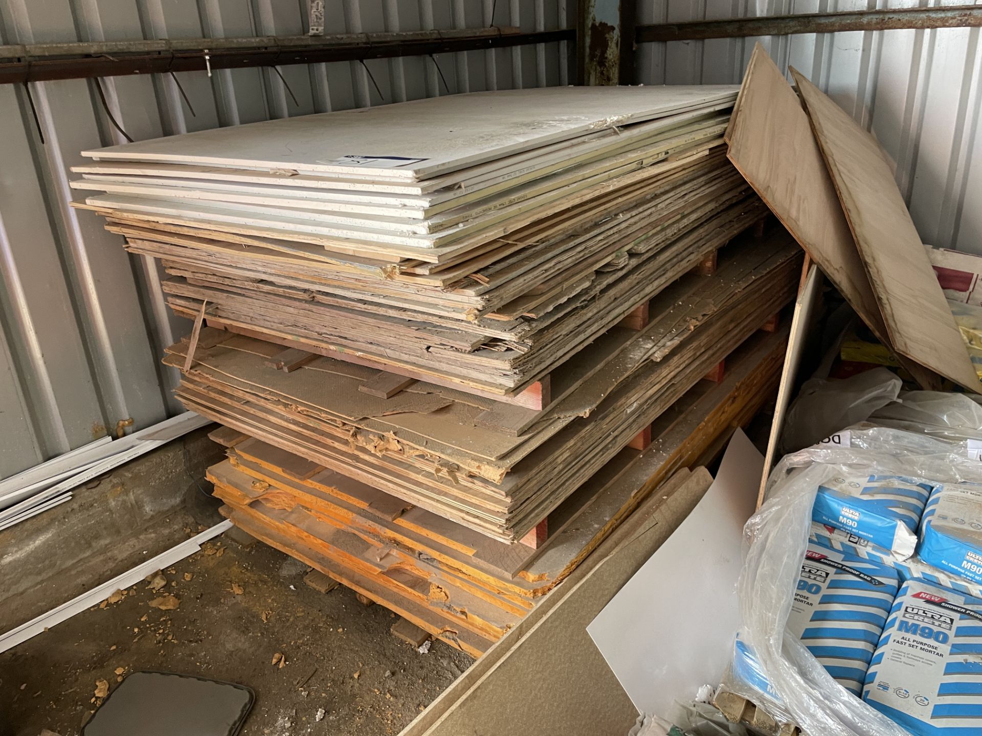 Assorted Timber, in one stack, including plywood etc. Please read the following important