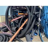 Mainly Flexible Piping, in four compartments of rack and at end Please read the following