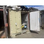 STEEL CONTAINER, approx. 6m long (reserve removal until contents cleared) Please read the