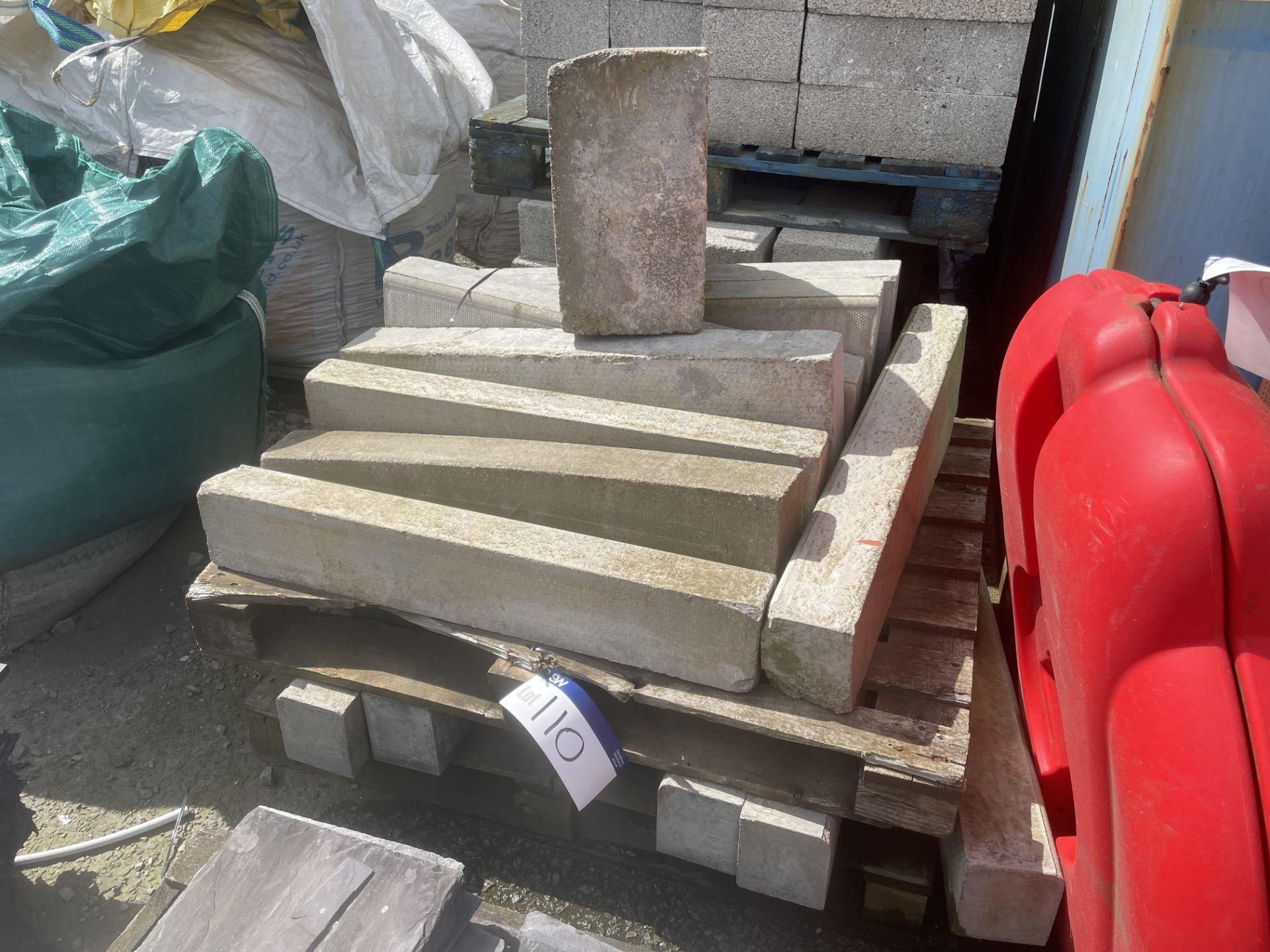 Concrete Kerb Components, on pallet Please read the following important notes:- ***Overseas buyers -