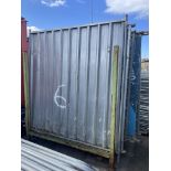 19 Profile Steel Fencing Panels, each approx. 2.1m wide, with steel stillage Please read the