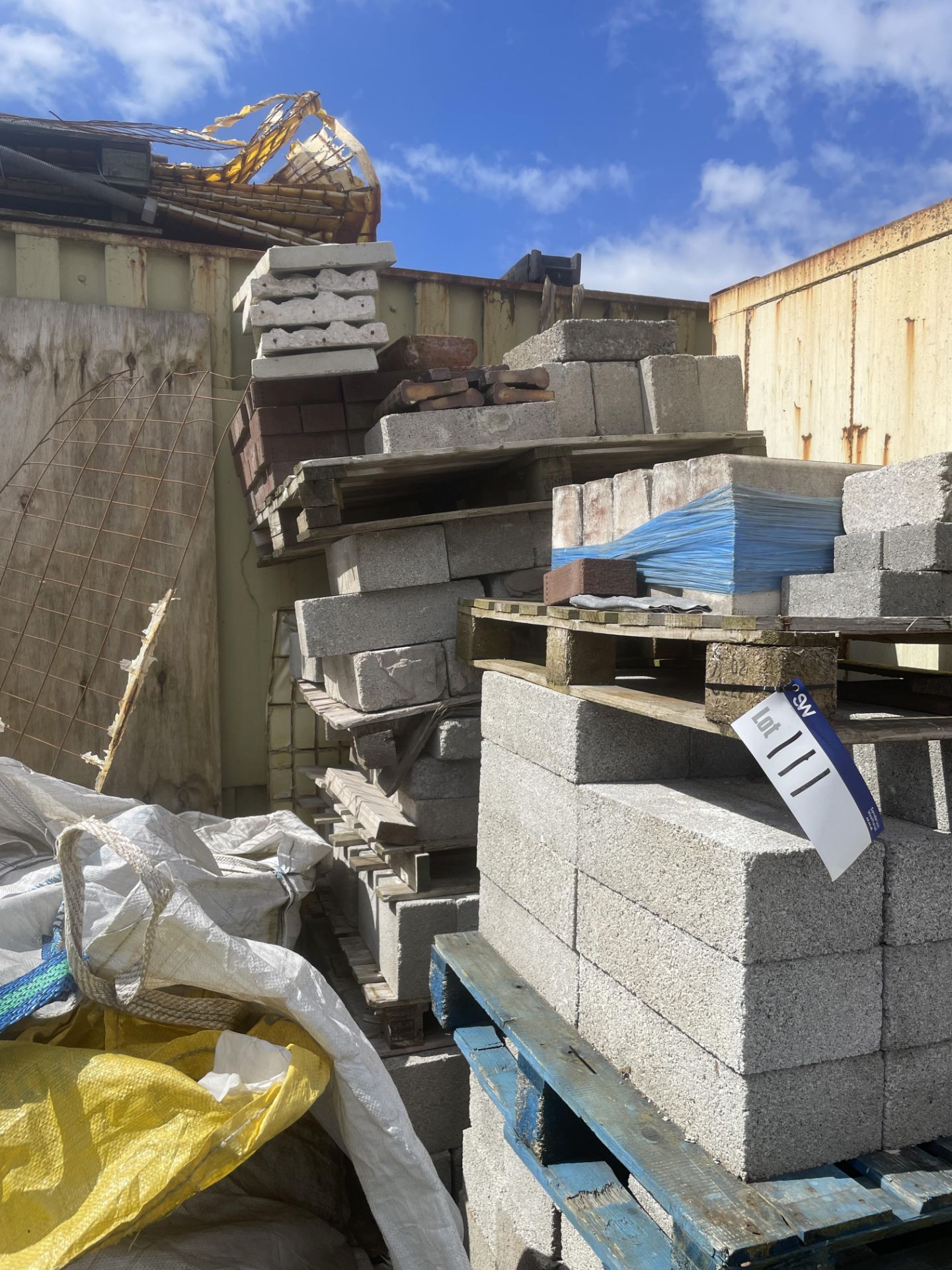 Assorted Mainly Concrete Blocks, in two stacks Please read the following important notes:- *** - Image 3 of 3