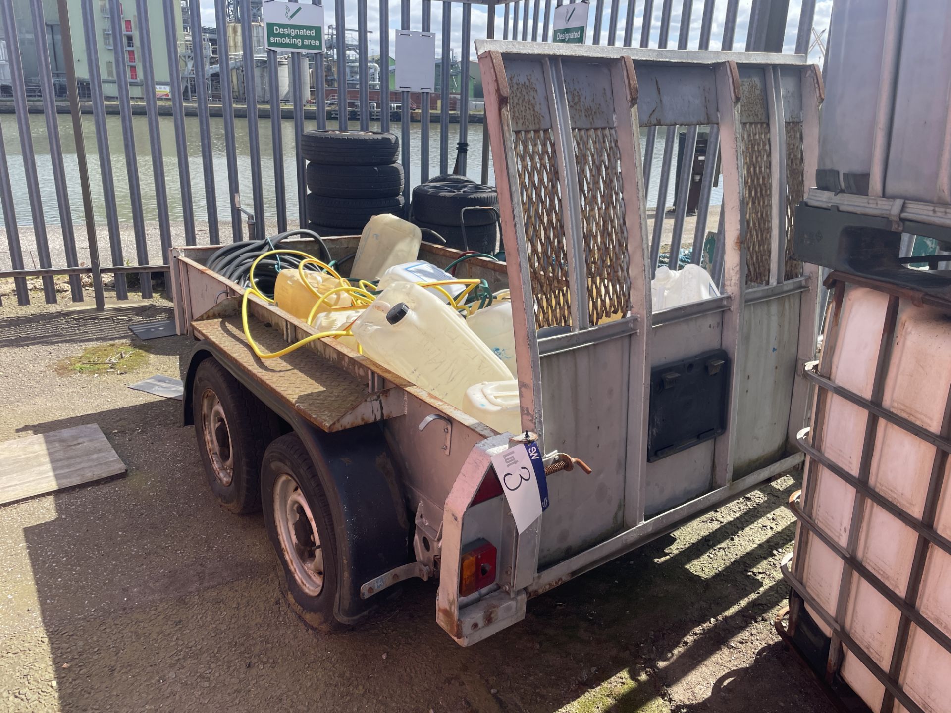 Ifor Williams PD84GTA-165 Twin Axle Plant Trailer, serial no. 182397, 2548kg gross weight, with