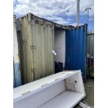STEEL CARGO CONTAINER, 6m long (reserve removal until contents cleared) Please read the following