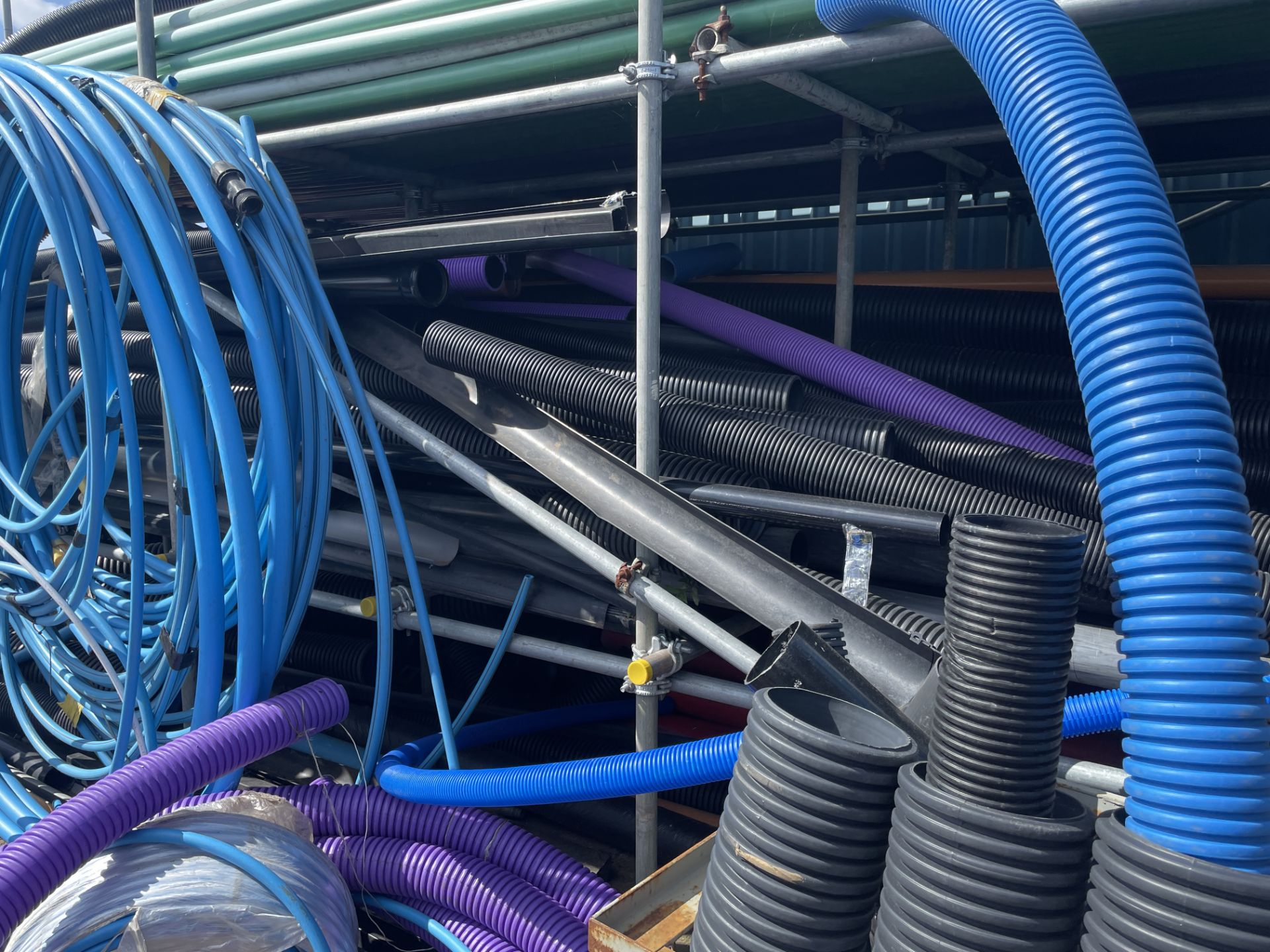 Mainly Flexible Piping, in four compartments of rack and at end Please read the following - Image 2 of 2