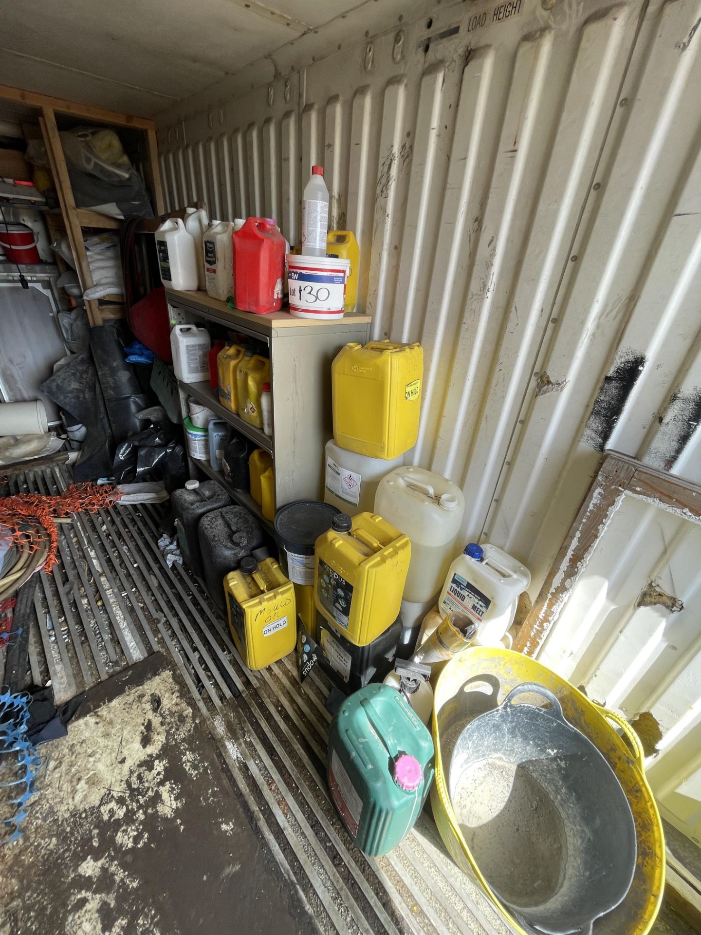 Loose Contents of Container, including fluids, kits, membrane, aerosols, piping (excluding lot