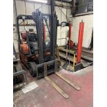 Nissan PD01A15P0 1500kg cap. LPG Fork Lift Truck, serial no. PD01E703909, year of manufacture