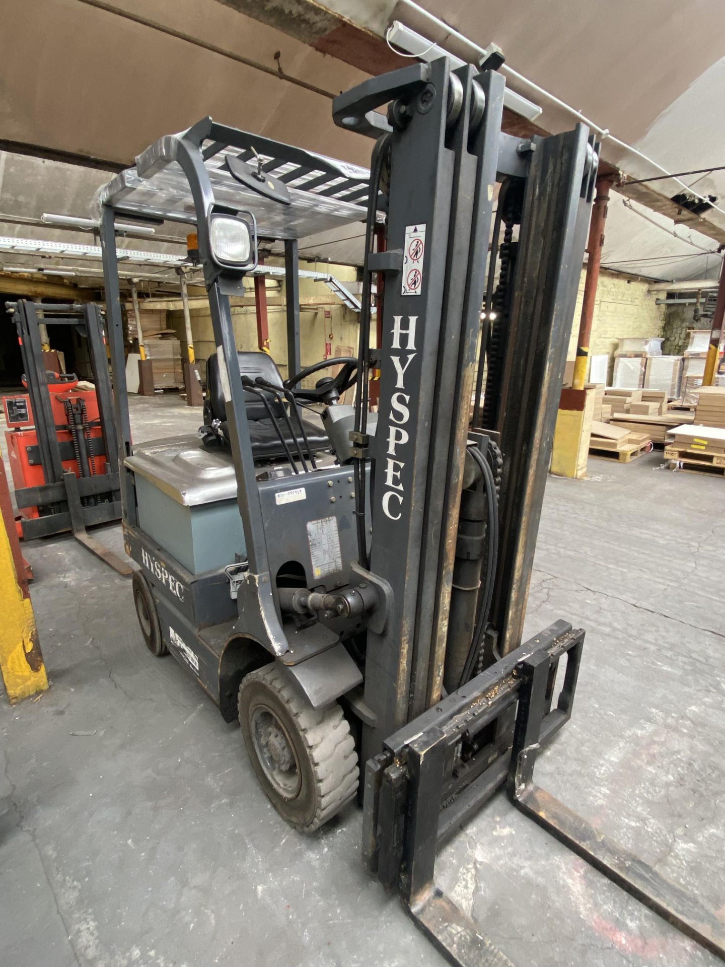 Hypsec HE4-15 1200kg cap. Electric Fork Lift Truck, serial no. 08081925, hours unknown, 4500mm - Image 3 of 8
