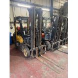 TCM FCG25F9 1600kg cap. LPG Fork Lift Truck, serial no. A12W03014, year of manufacture 2001,
