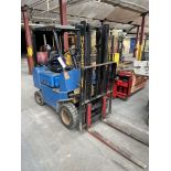 Hyster 50XL Vesta 1500kg cap. LPG Fork Lift Truck, serial no. C001B, indicated hours 2846.9 (at time