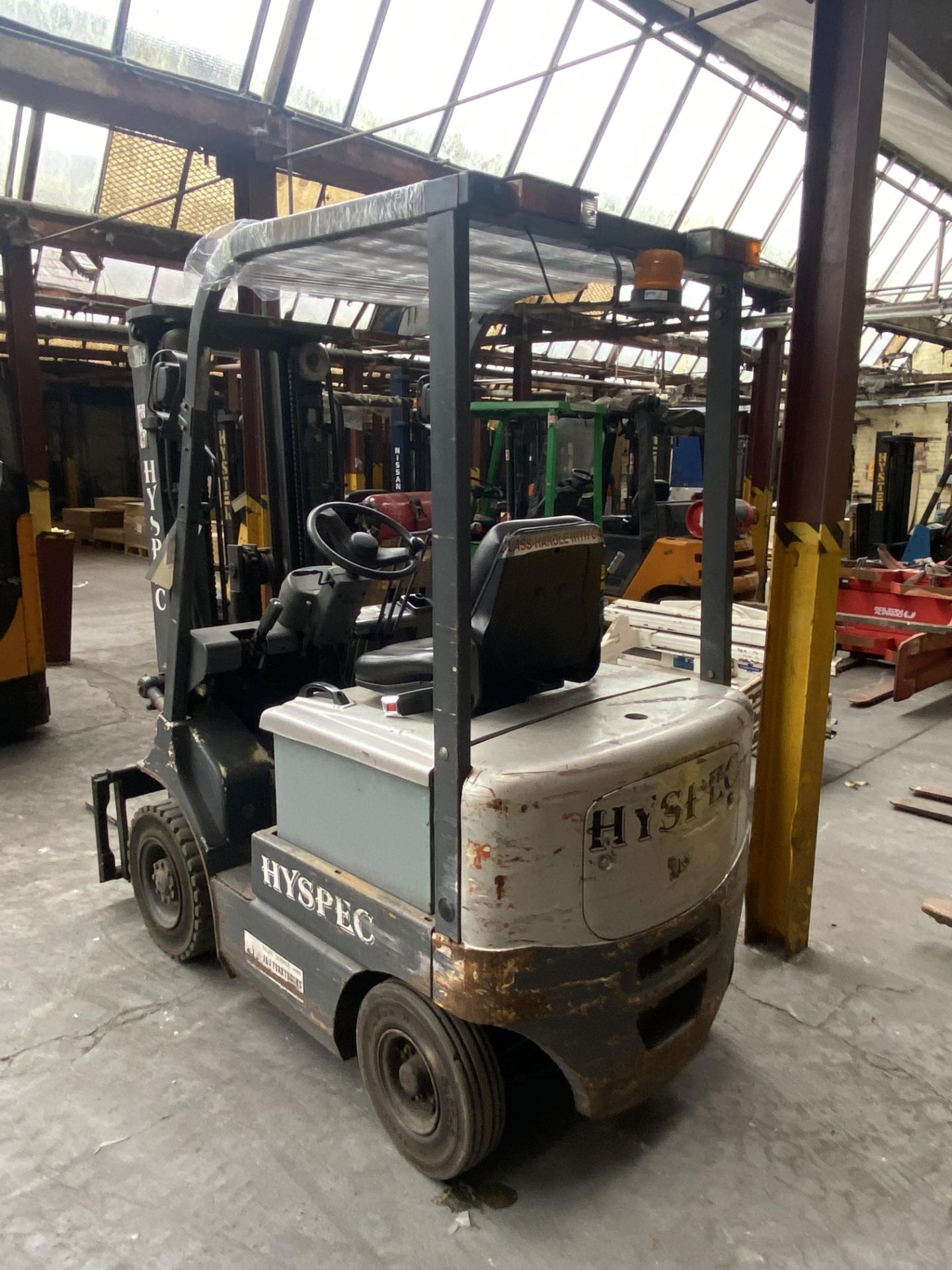 Hypsec HE4-15 1200kg cap. Electric Fork Lift Truck, serial no. 08081925, hours unknown, 4500mm - Image 4 of 8