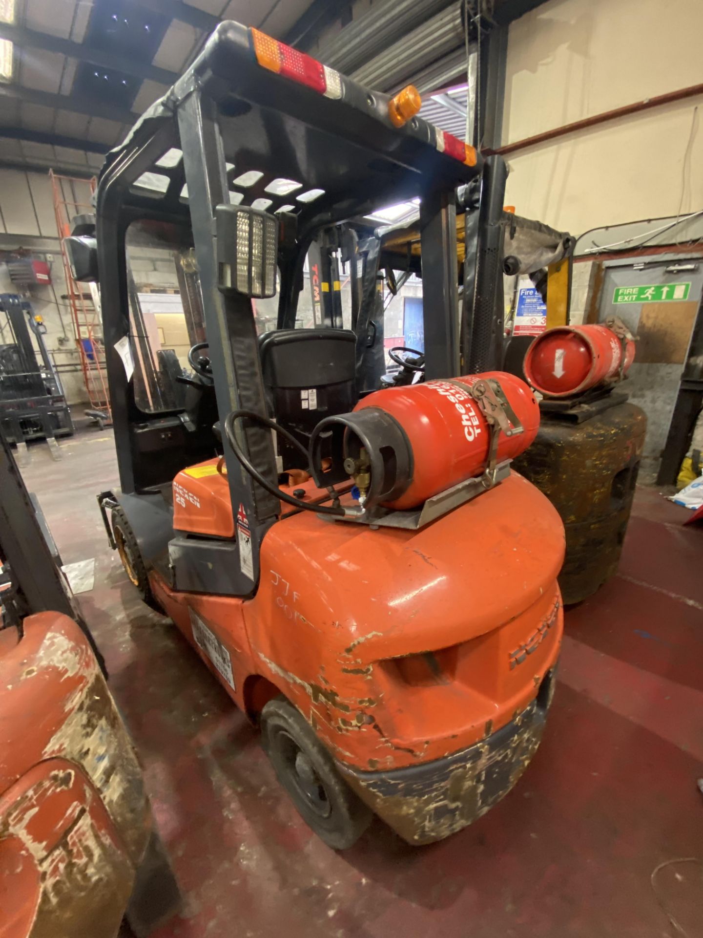 Nexen FGX25 2300kg cap. LPG Fork Lift Truck, serial no. X2E1826F, indicated hours unknown, with - Image 5 of 9