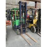 Datsun CEB01 1350kg cap. Electric Fork Lift Truck, serial no. CB01-000184, indicated hours 2112.9 (