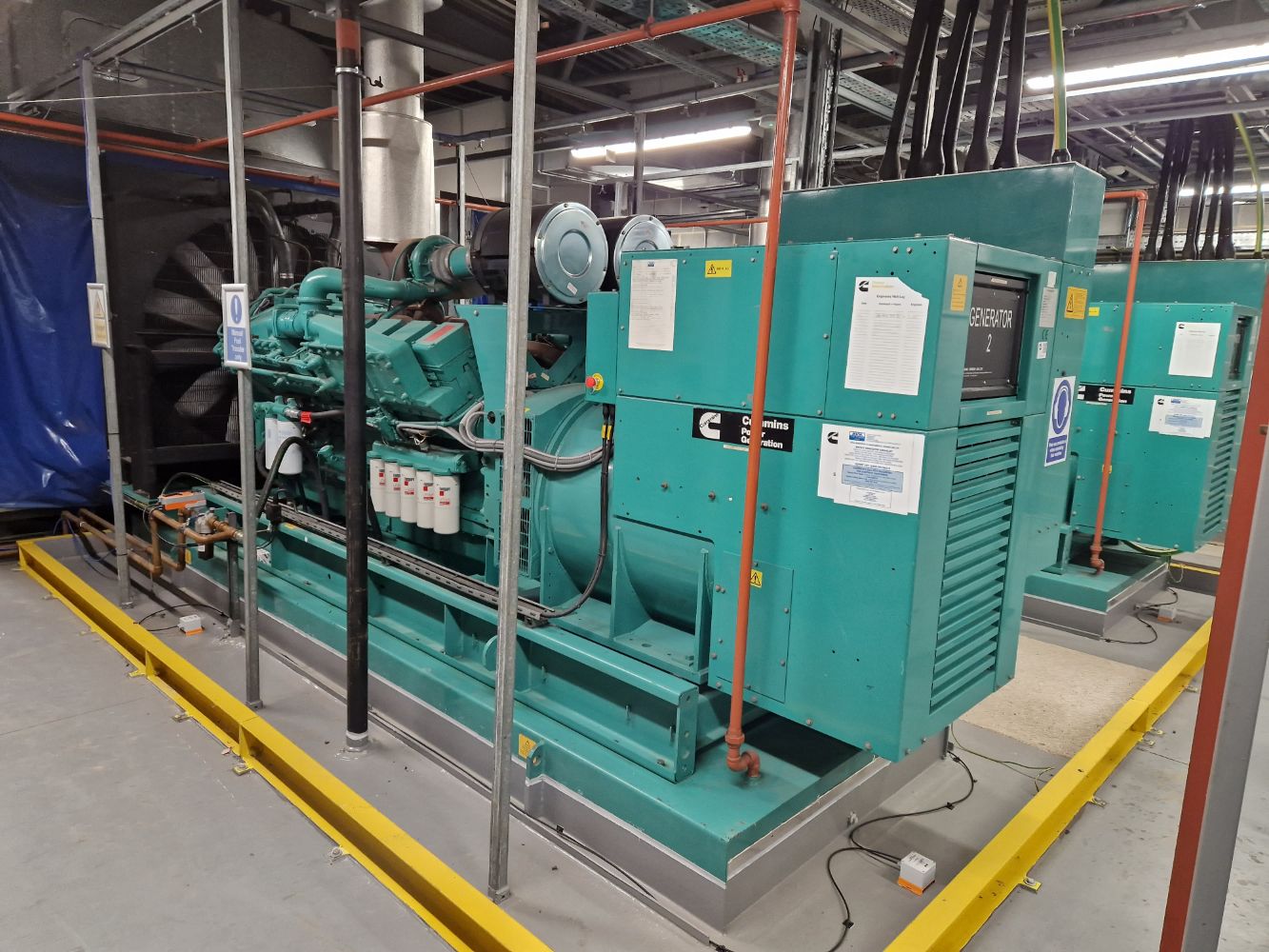 Cummins Power Diesel Powered Generators, GSP & LV Switch Gear, Commercial Kitchen and Gym Equipment, Cafe/ Canteen Units and Modern IT Eqpt