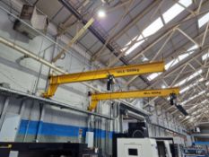 Wall Mounted Jib Crane, serial no. C34442-02, year of manufacture 2021, class A4, SWL 500kg, Yale