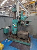 Asquith ODI 4ft Radial Arm Drill, machine no. 23365, year of manufacture 1955, with slotted box