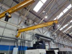Wall Mounted Jib Crane, serial no. C34442-01, year of manufacture 2021, class A4, SWL 500kg, Yale