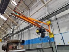 Street Wall Mounted Jib Crane, serial no. C33007-01, year of manufacture 2017, class A4, SWL 1000kg,