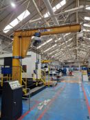 Abus Type VS Free Standing Jib Crane, year of manufacture 2009, SWL 2000kg, Abus electric chain