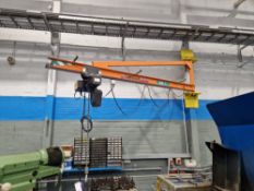 Street Wall Mounted Jib Crane, serial no. C33007-02, year of manufacture 2017, class A4, SWL 1000kg,