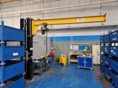 Kaiser & Kraft SW5-3.0 3M Free Standing Jib Crane, SWL 500kg, electric chain block, year of