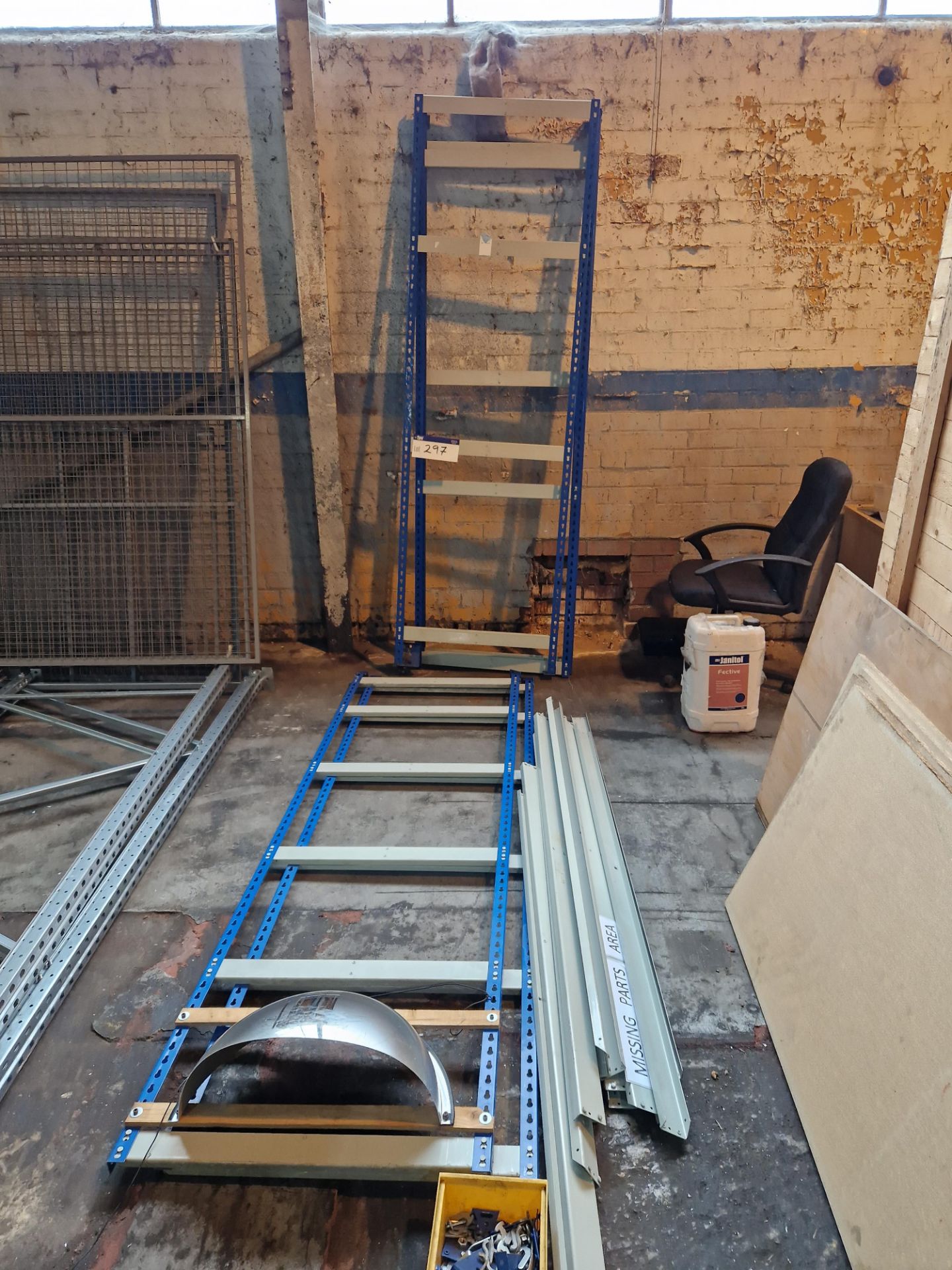 Two Bays of Dismantled Racking, including six uprights and 12 beams ...