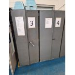 Two Double Door Metal Cabinets Please read the following important notes:- ***Overseas buyers -