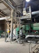Bolted Steel Mezzanine Floor, approx. 4m x 4m x approx. 3.6m high, with hooped steel access
