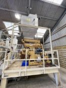 Henry Simon HYFLO PELLET PRESS, machine no. 1511, with 45kW electric motor, 1479rpm, die & roller