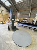 Contract TMD-P26P PALLET WRAPPER, serial no. P1608B568, year of manufacture 2016, with turn table