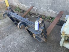 Loading Shovel Fork Attachment, approx. 1.8m wide (understood to be suitable for Volvo L120)