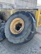 Four 235-25 3/12 Wheeled Loading Shovel Tyres (understood to be suitable for Volvo L120) Please read