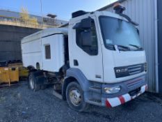 DAF LF 55.220 Diesel Road Sweeper, registration no. YN07 FLV, date first registered 08/2007, with