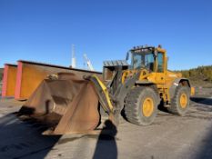 Volvo L120E WHEELED LOADING SHOVEL, PIN no. L120EV18578, year of manufacture understood to be