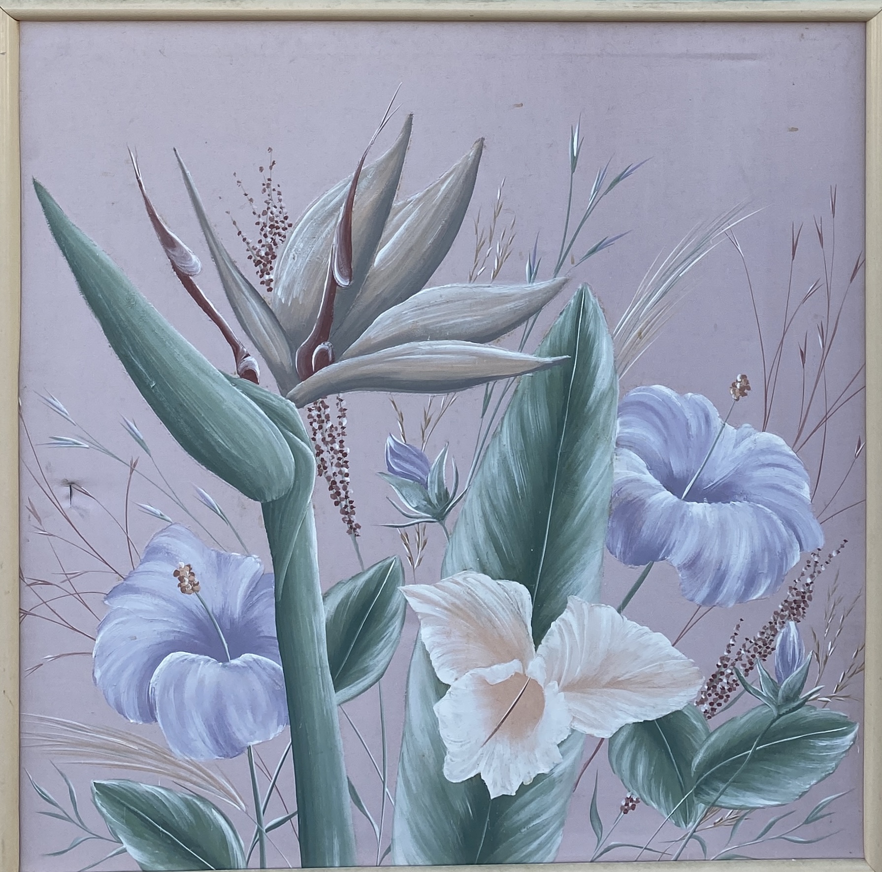 Floral Garden, Original Oil on Canvas