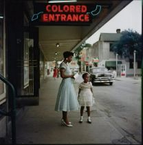 GORDON PARKS - Colored Entrance, Department Store, 1956