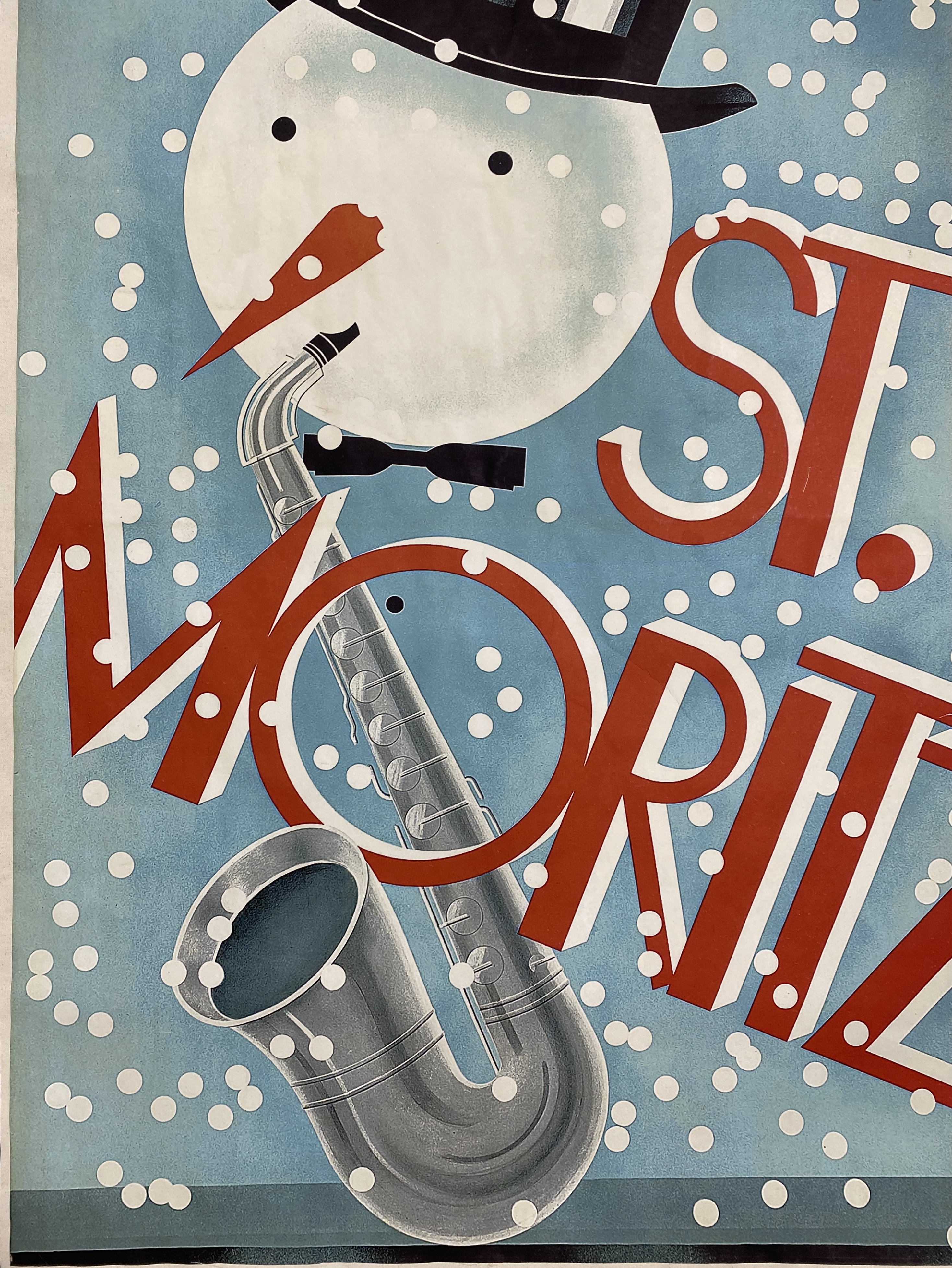 St. Moritz - Swiss Poster, Backed to Linen - Image 13 of 22