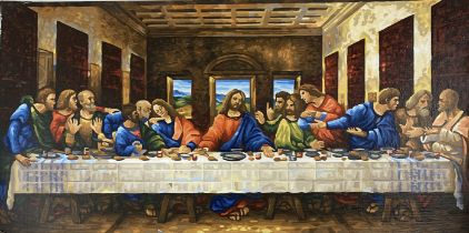 After Leonardo Da Vinci - Last Supper, Colored Print