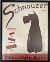 Schnauzer Brand - Chocolate Bars, Advertisement Poster