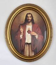 Portrait of Jesus Christ, Oval Frame