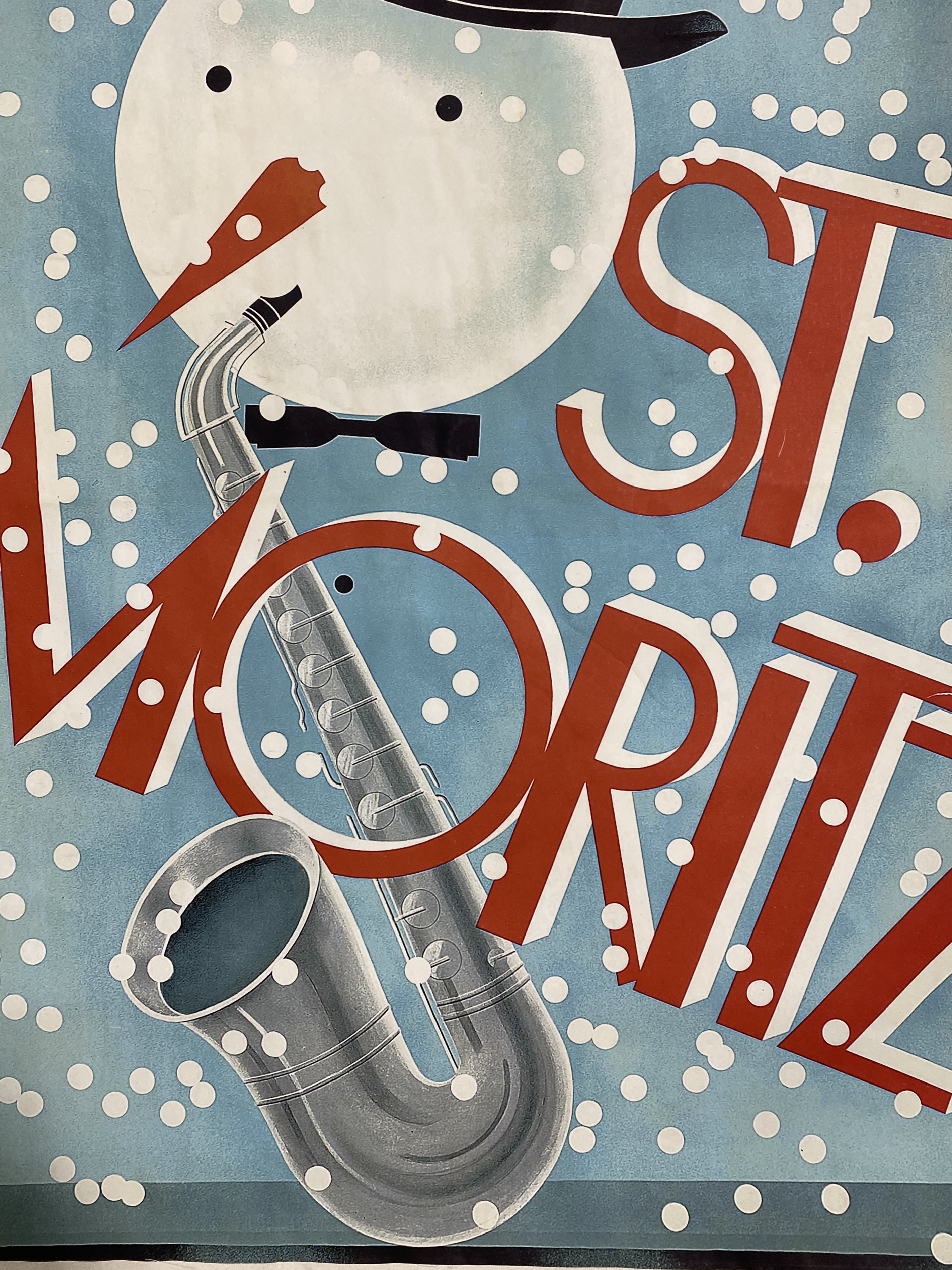 St. Moritz - Swiss Poster, Backed to Linen - Image 12 of 22