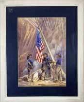 September 11th - Watercolor on Paper (Framed)