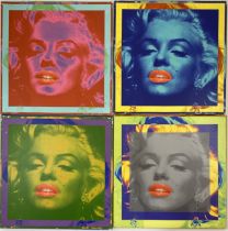 Grouping of 4 - Marilyn Monroe Prints on Canvas